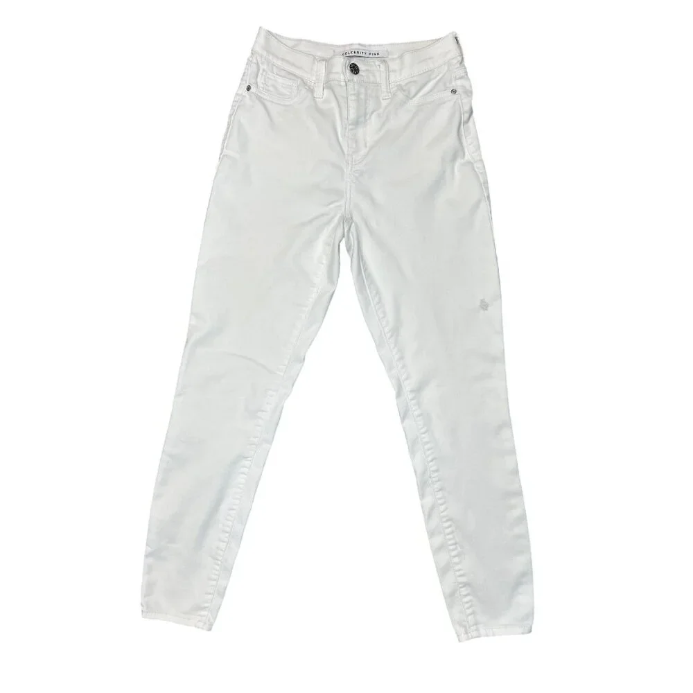 (5 for $25)‎ Celebrity Pink High Rise Skinny Ankle Lightly Distressed Jeans - Picture 2 of 6